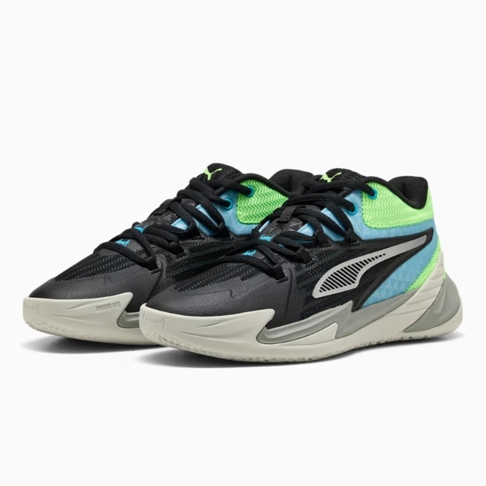 Size 8 - Puma Dagger Black Bright Aqua 311353 09